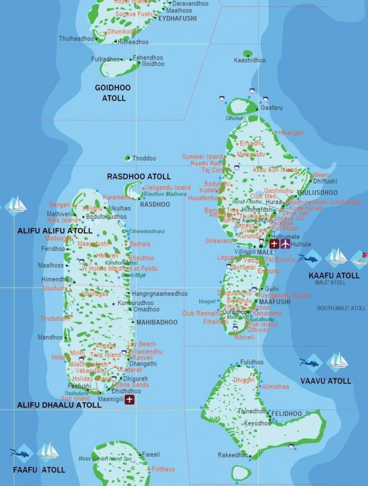 maldivas mapa capital