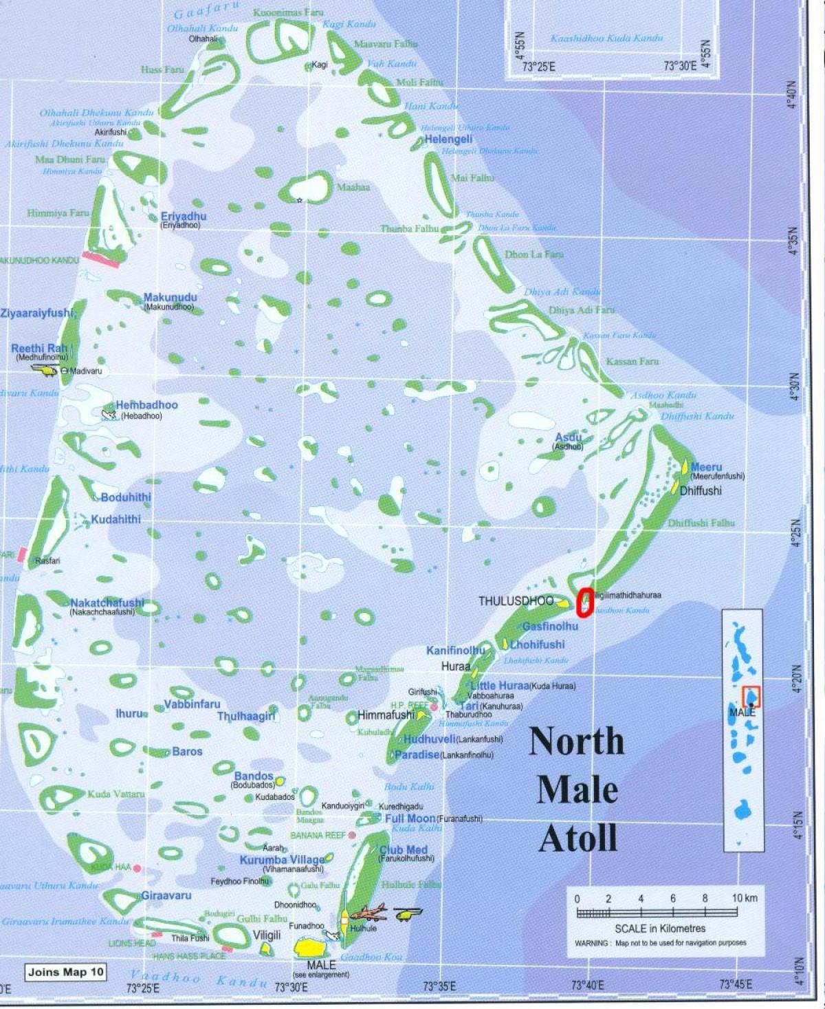 mapa de norte masculino atol maldivas