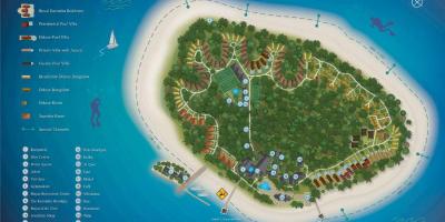 Kurumba maldivas resort mapa