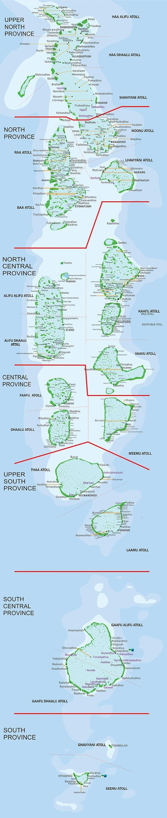 mapa de maldivas de ferry