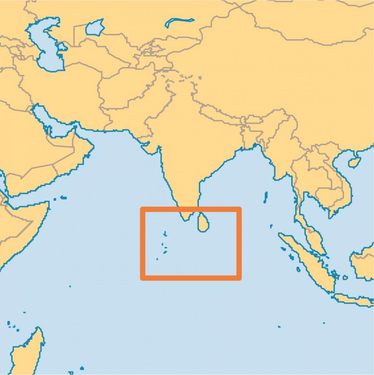 maldivas illa localización no mapa do mundo